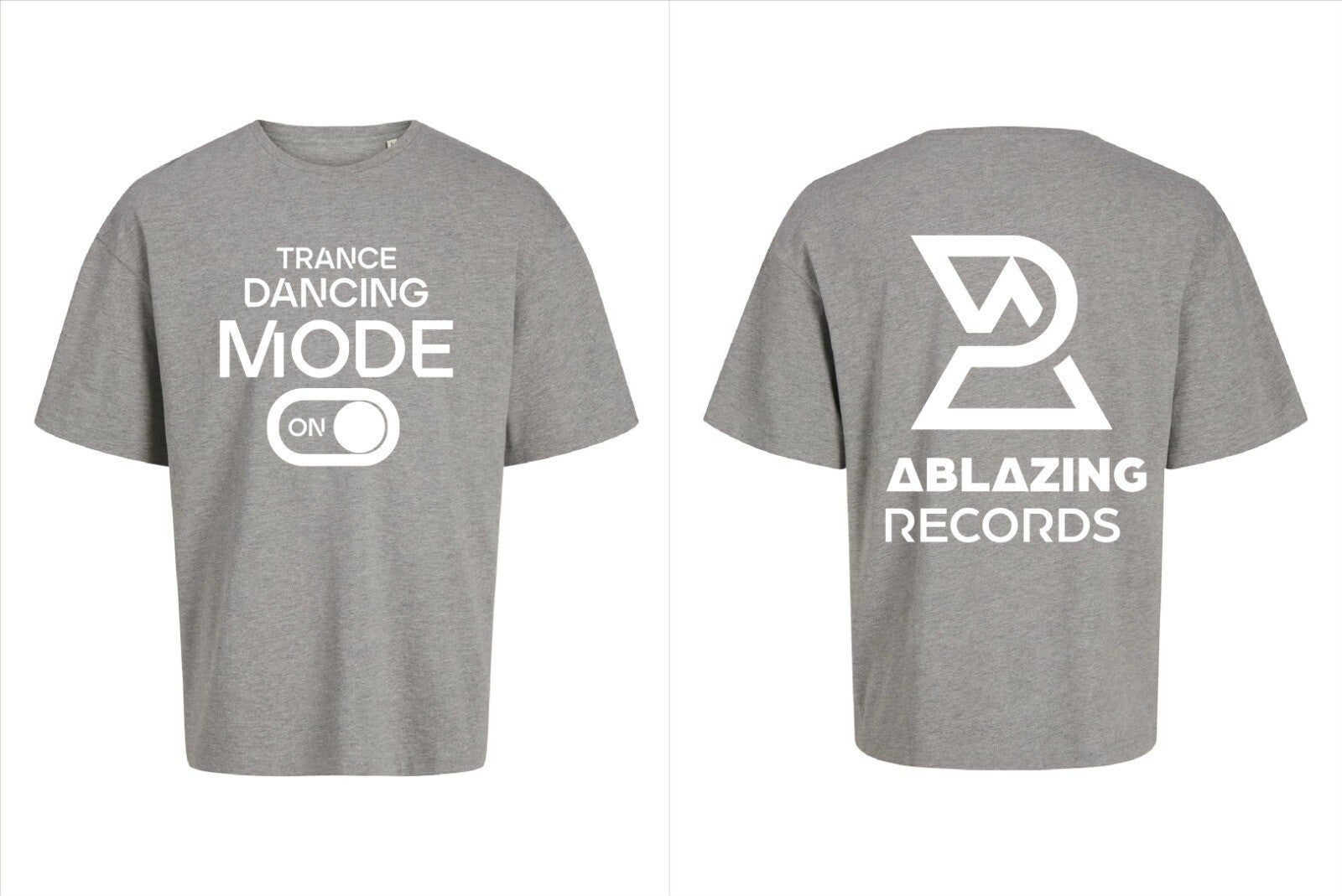 T-Shirt Trance Dancing Mode ON – René Ablaze Official grijs