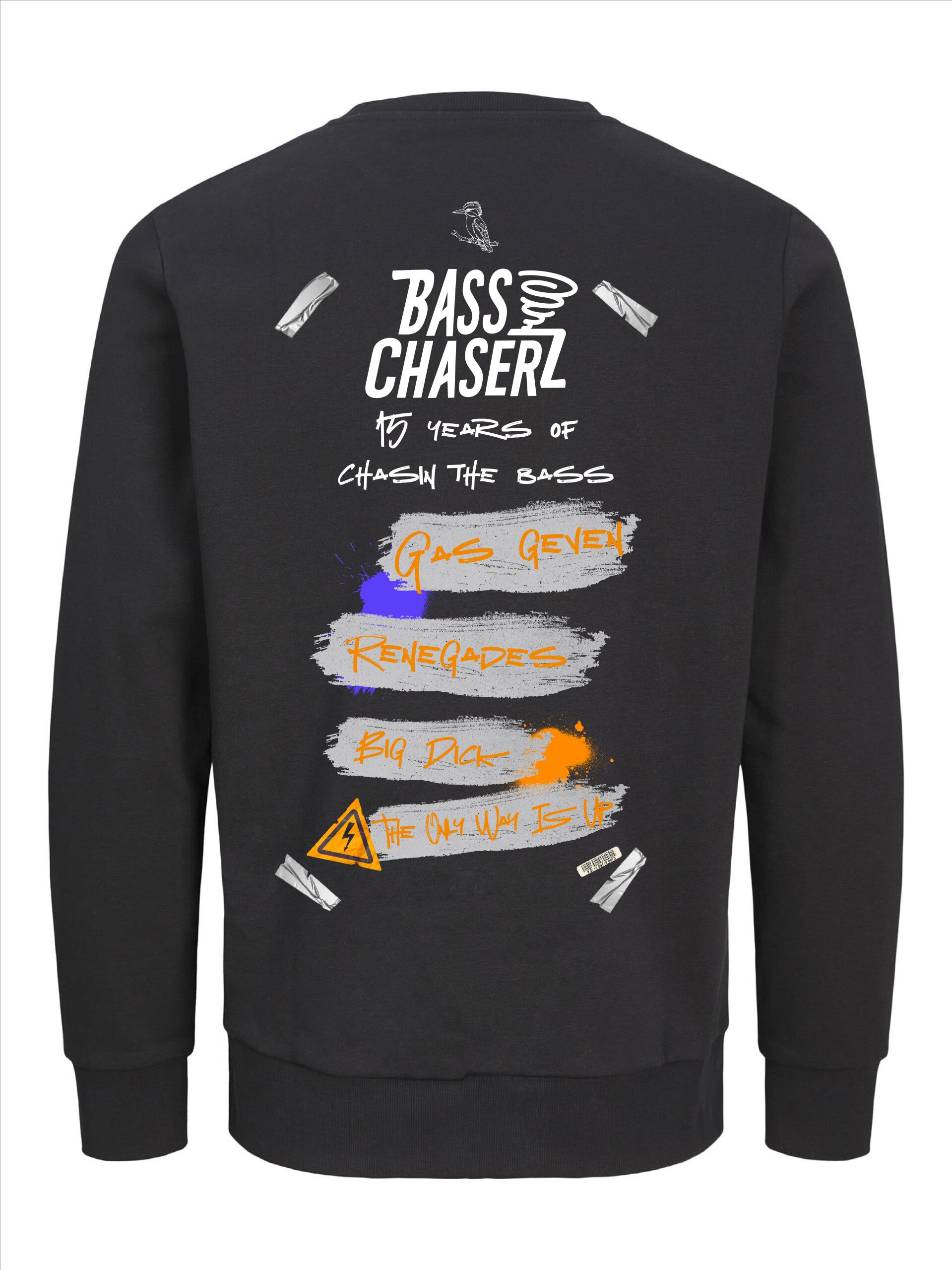 Bass Chaserz Sweater – 15 Years Anniversary Zwart