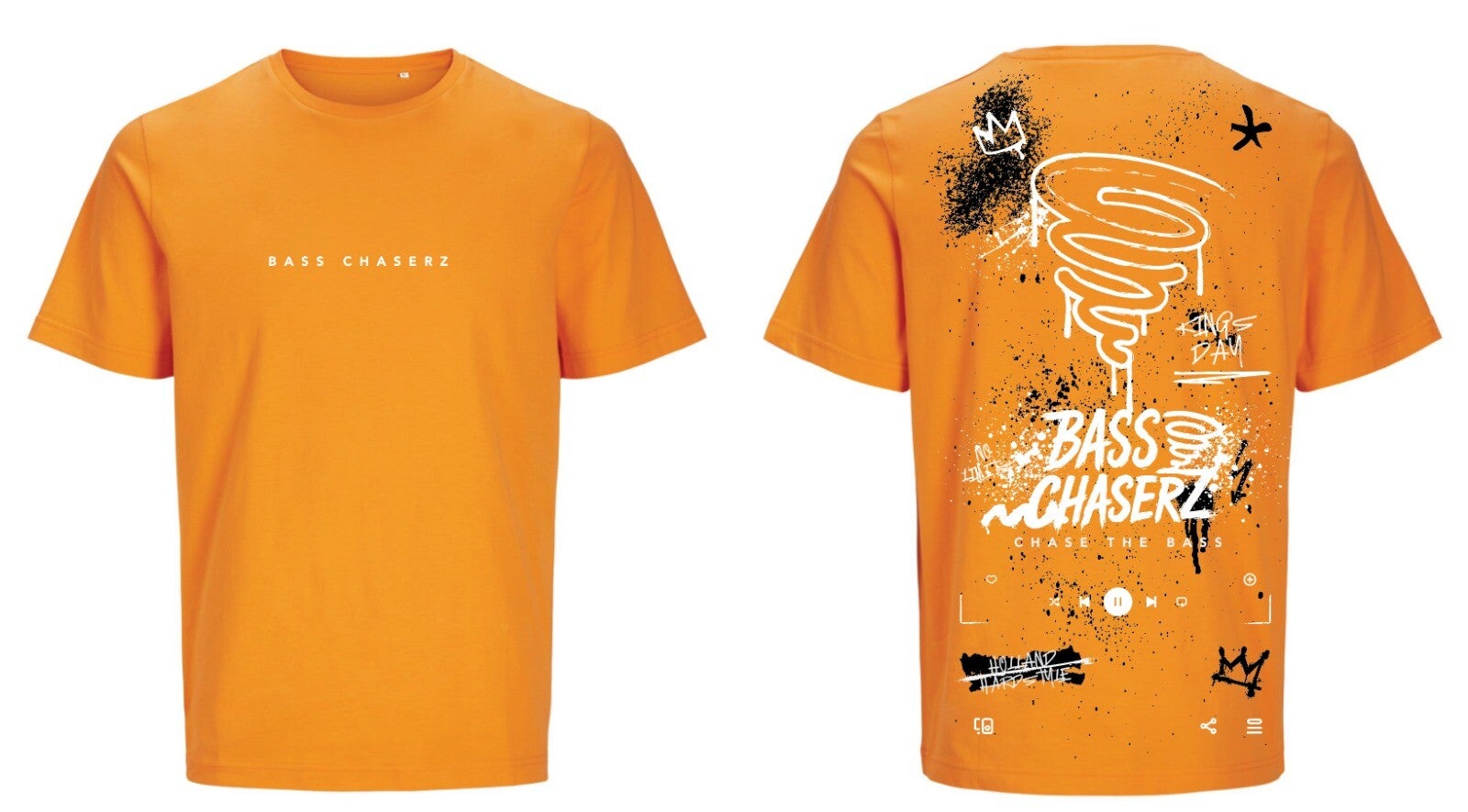 Bass Chaserz T-Shirt  Limited Edition King's Day orange / White