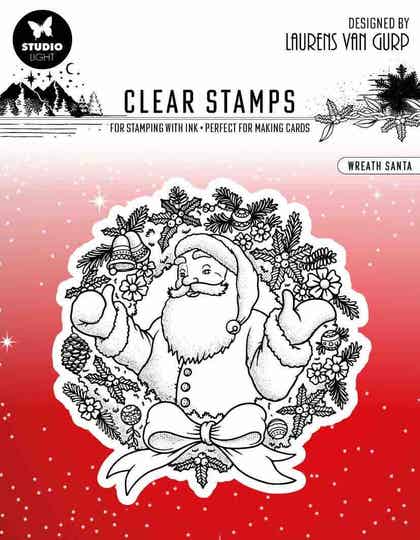 BL-ES-STAMP300 wreath Santa