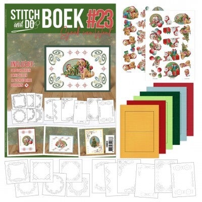 STDOBB023 stitch & do book nr.23 christmas pets