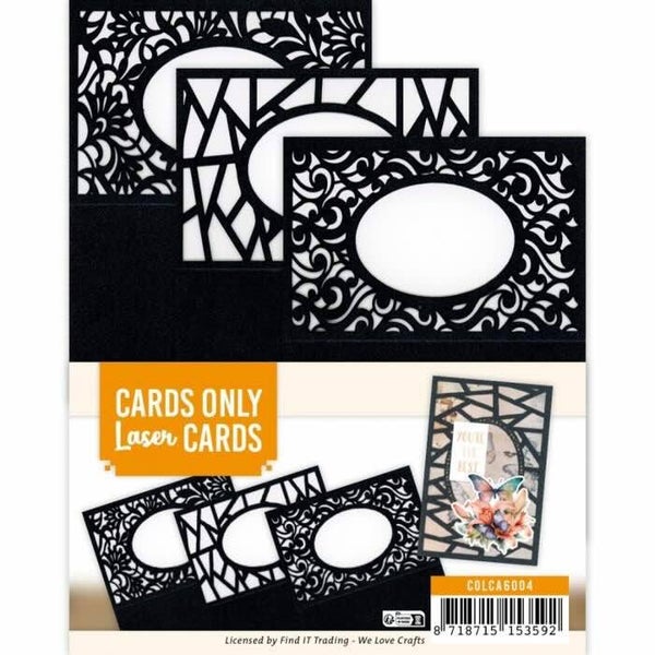 COLCA6004 Laser cards A6 cards only set nr.2 - zwart