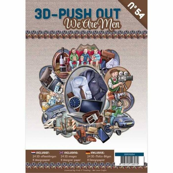 3DPO10054 3D-push out book - we are men
