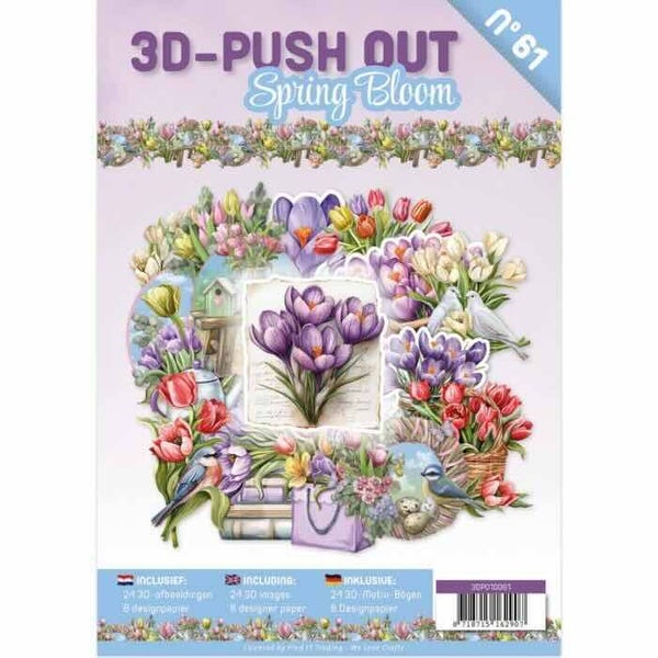 3DPO10061 3D push-out book nr.61 - spring bloom