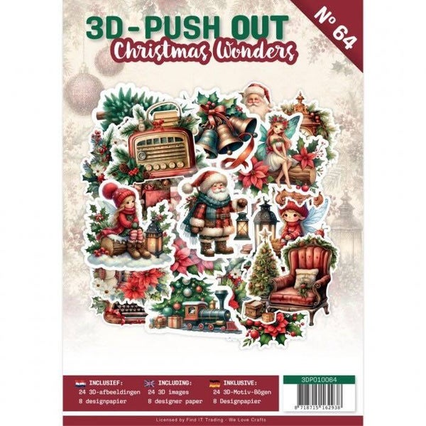 3DPO10064 3D push-out book nr.64 - christmas wonders