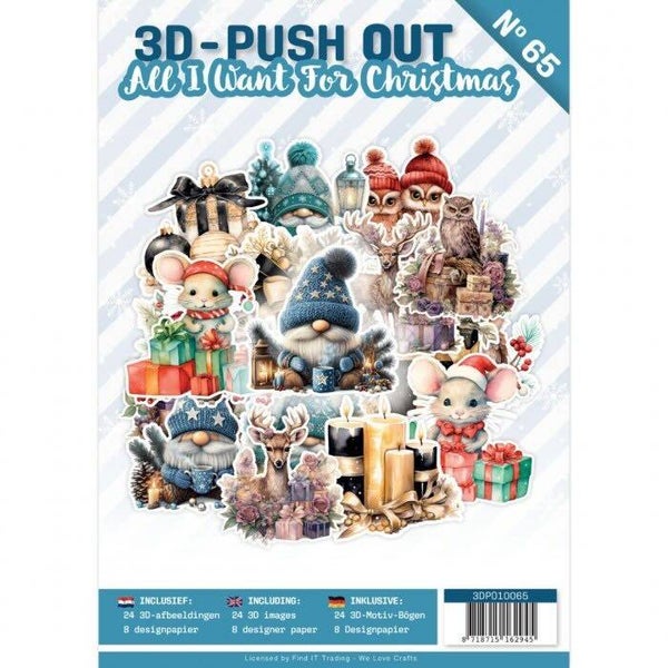 3DPO10065 3D push-out book nr.65 - all I want for christmas