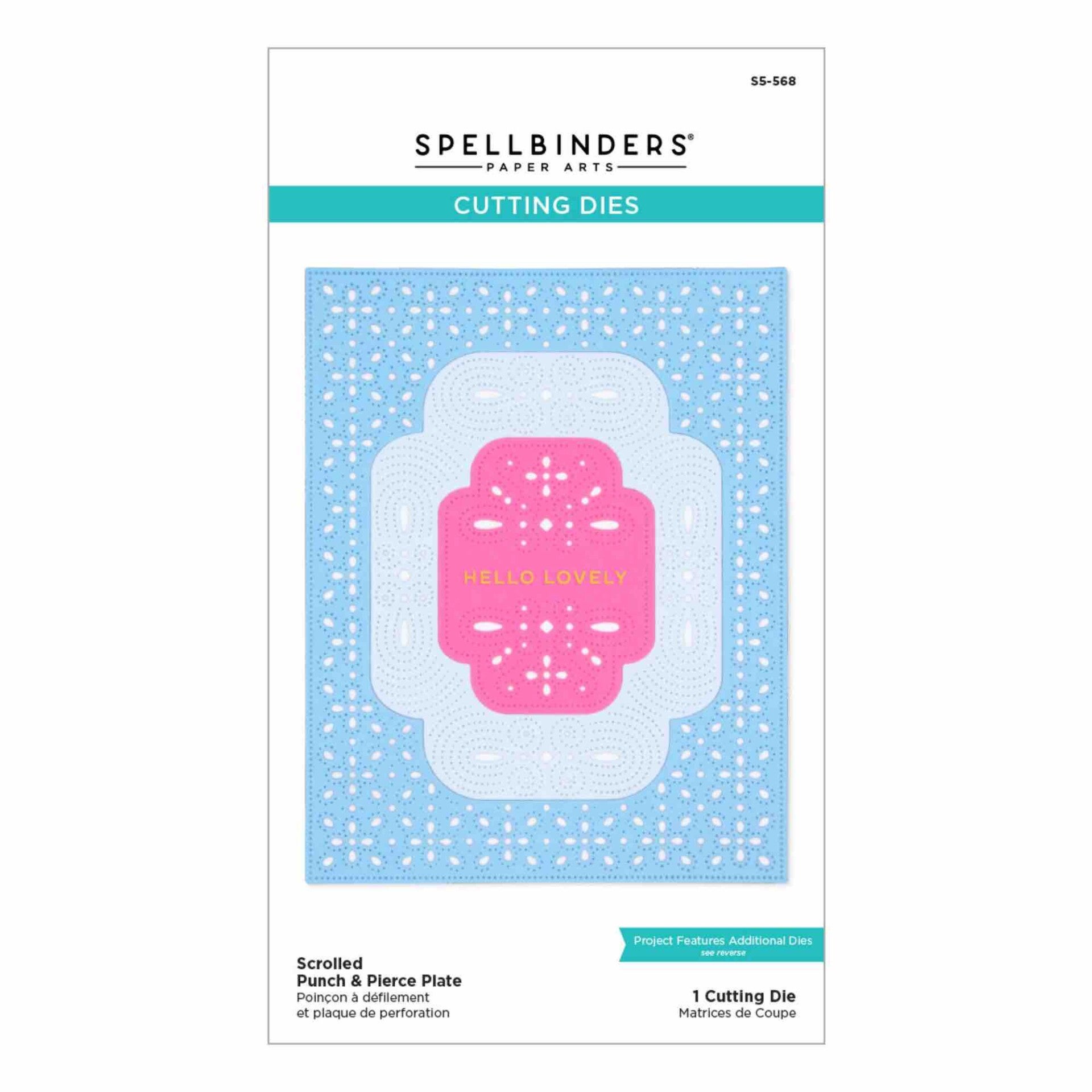 S5-568 scrolled punch & pierce plate