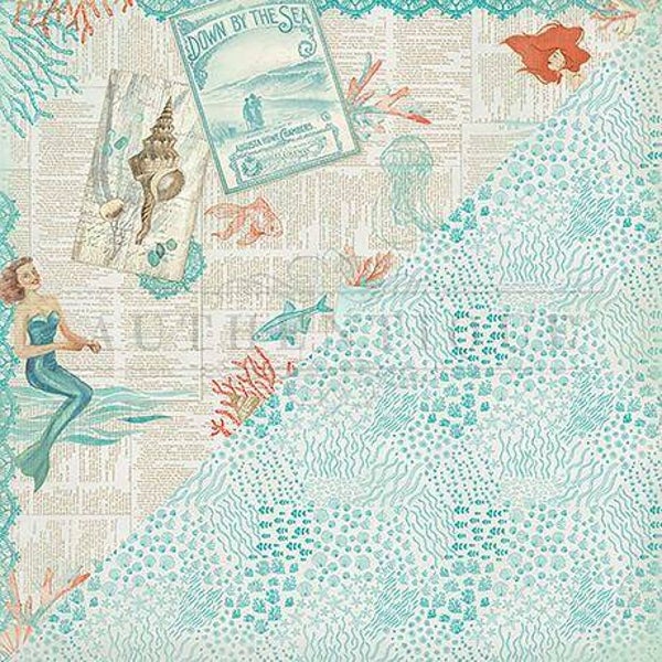 Sea-maiden - newsprint