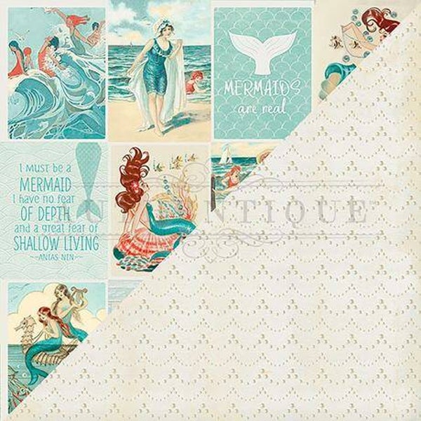 Sea-maiden - vintage cards