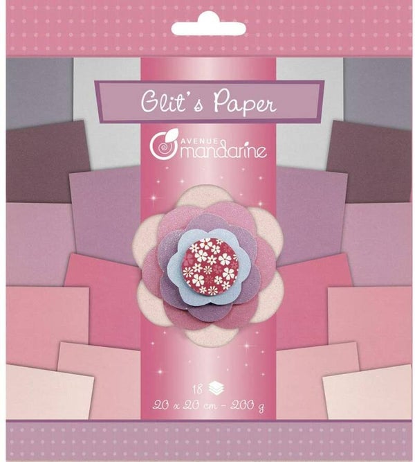 52683O glitter violet & rose