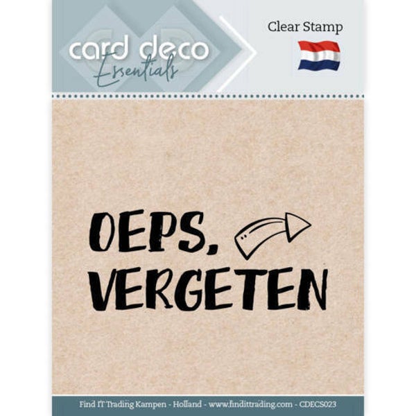 CDECS023 oeps, vergeten