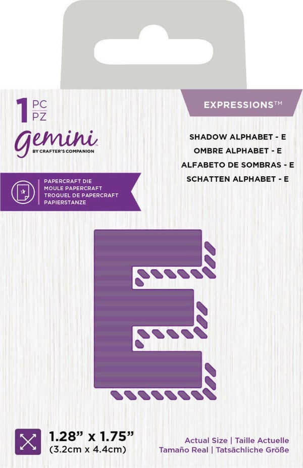 GEM-MD-EXP-SHDE schaduw letter E