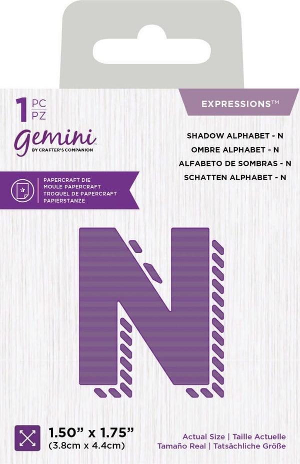 GEM-MD-EXP-SHDN schaduw letter N