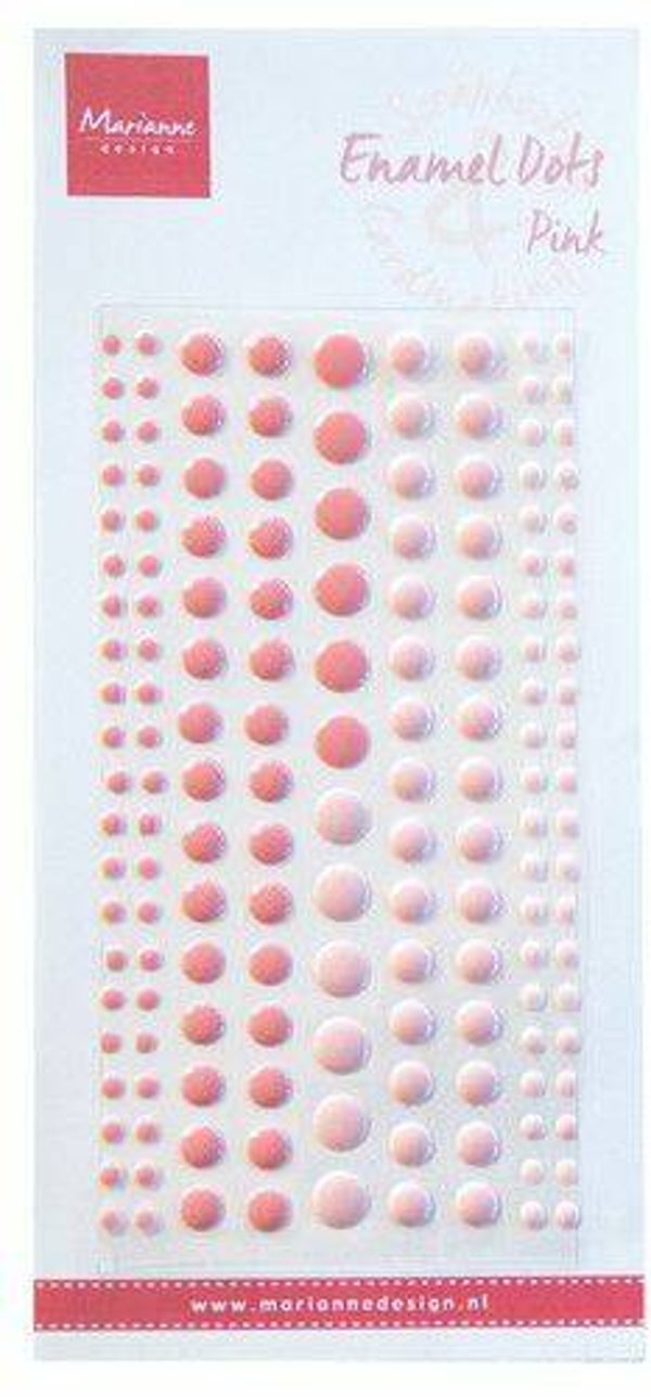 PL4517 enamal dots - two pink