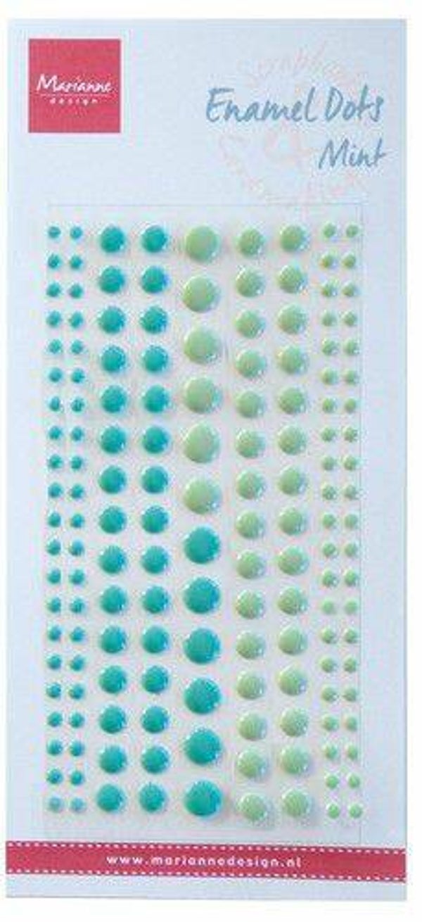 PL4519 enamal dots - two mint