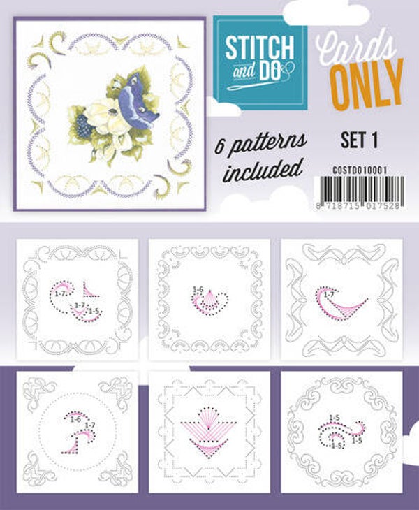COSTDO10001 stitch & do cards only set nr.1