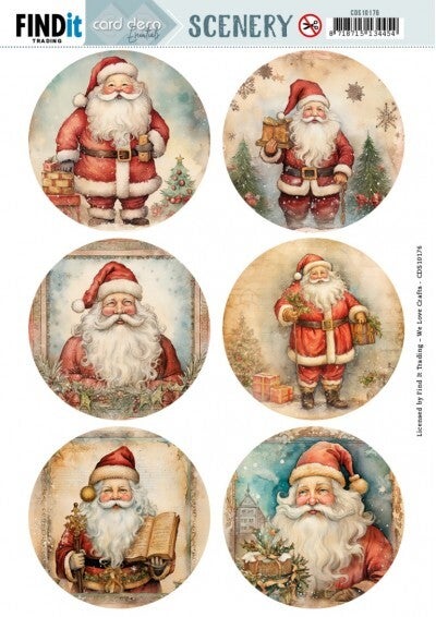 CDS10176 Santa round