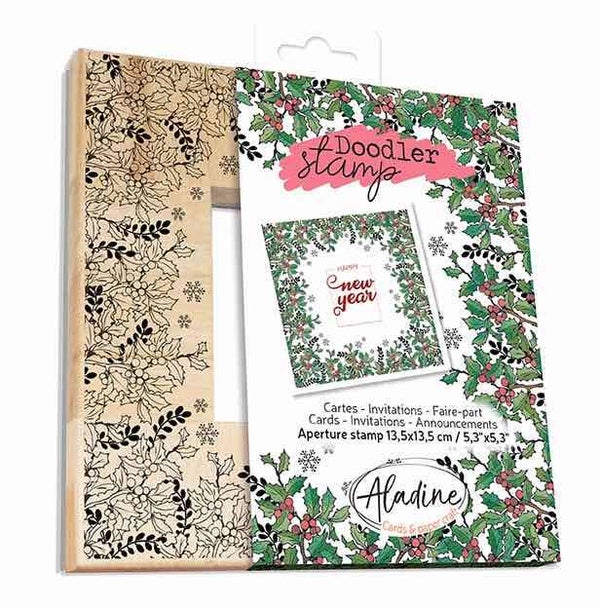 2602 - doodler stamp Xmas holly