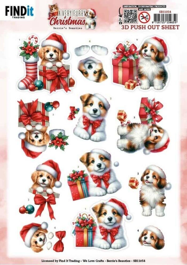 SB11054 a very furry christmas - puppy