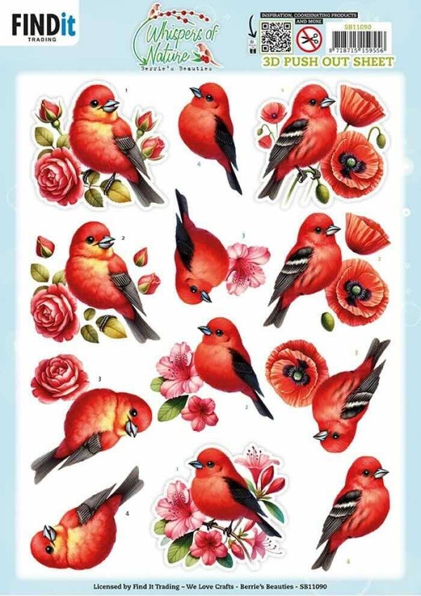 SB11090 whisper of nature - red