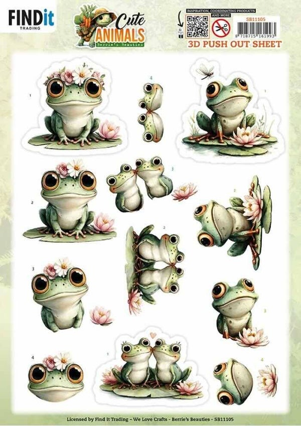 SB11105 cute animals - frogs