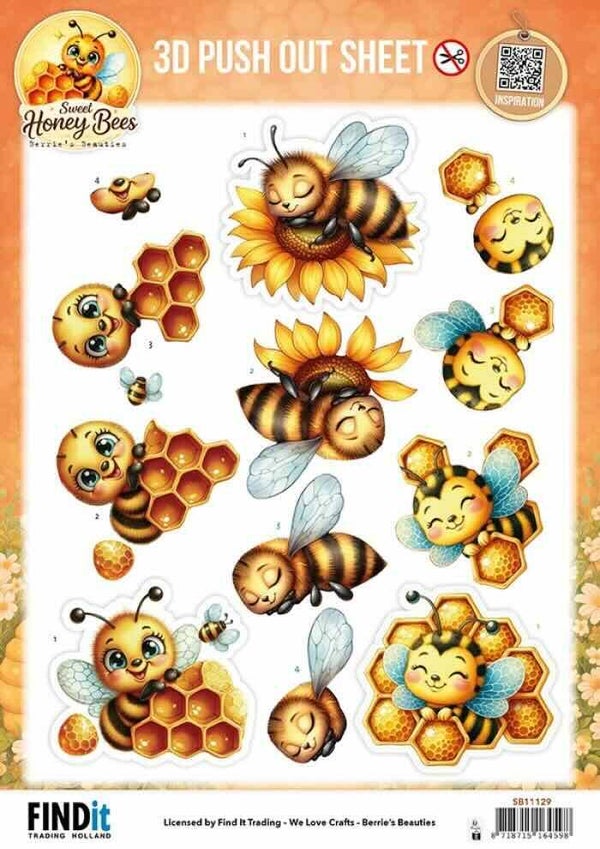 SB11129 sweet honey bees - golden garden