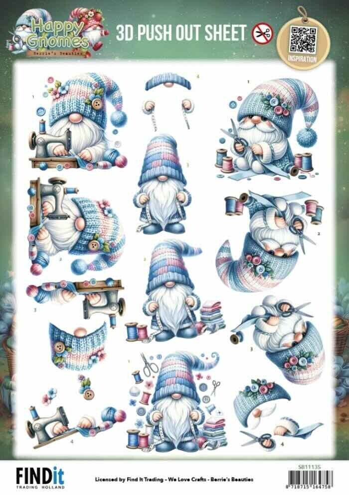 SB11135 happy gnomes - sew much love