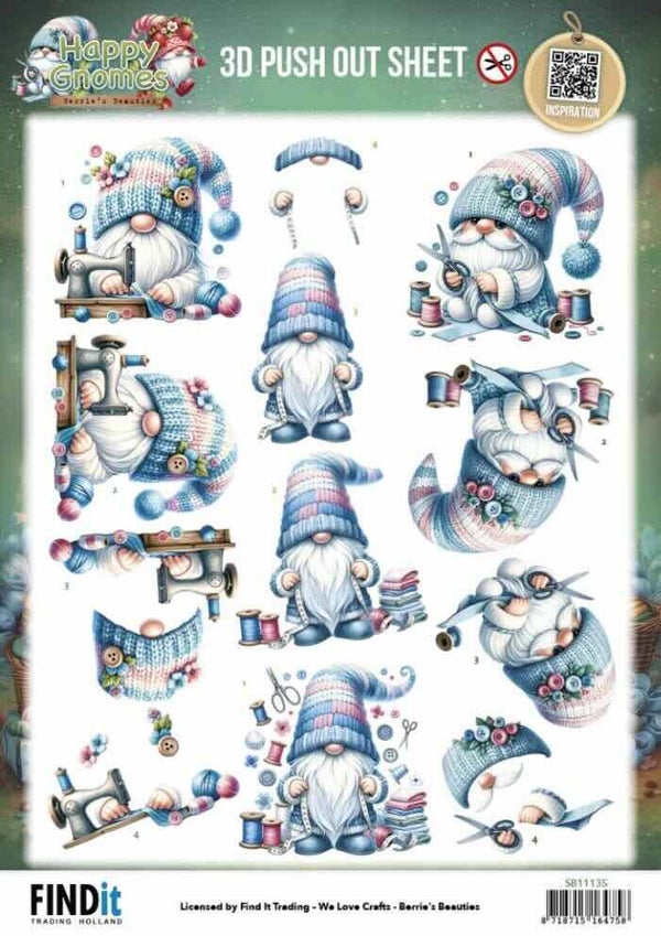 SB11135 happy gnomes - sew much love