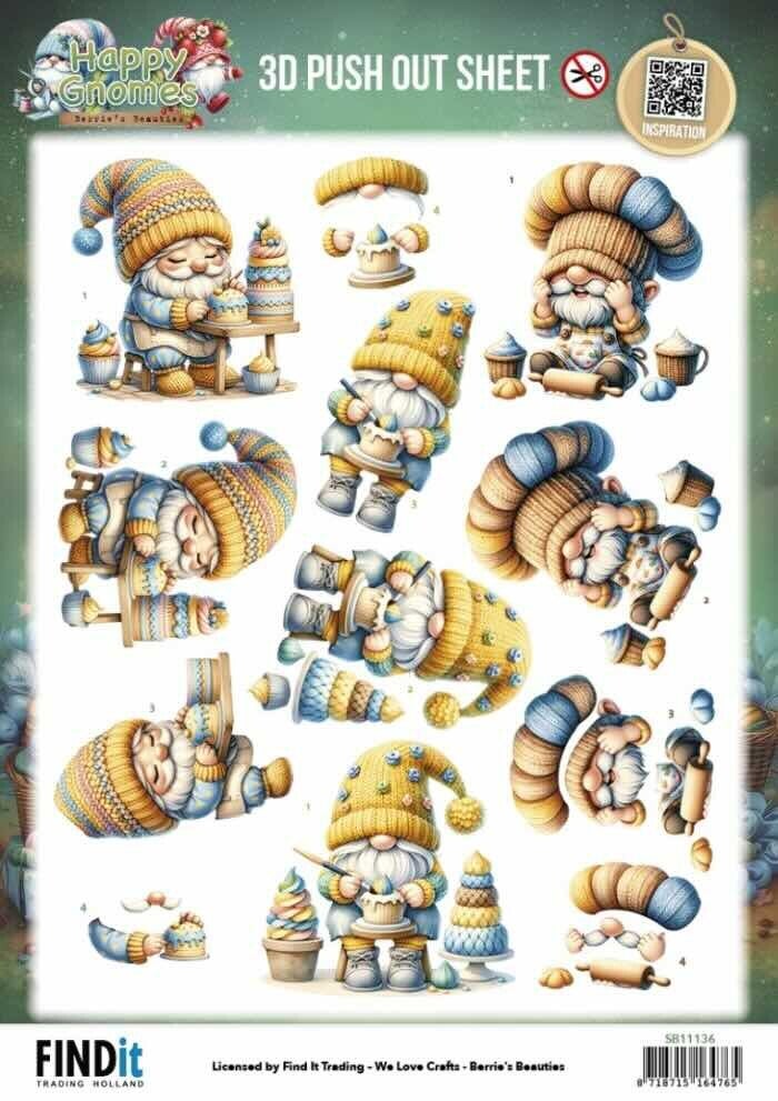 SB11136 happy gnomes - the tiny baker