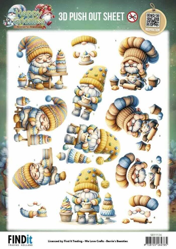 SB11136 happy gnomes - the tiny baker