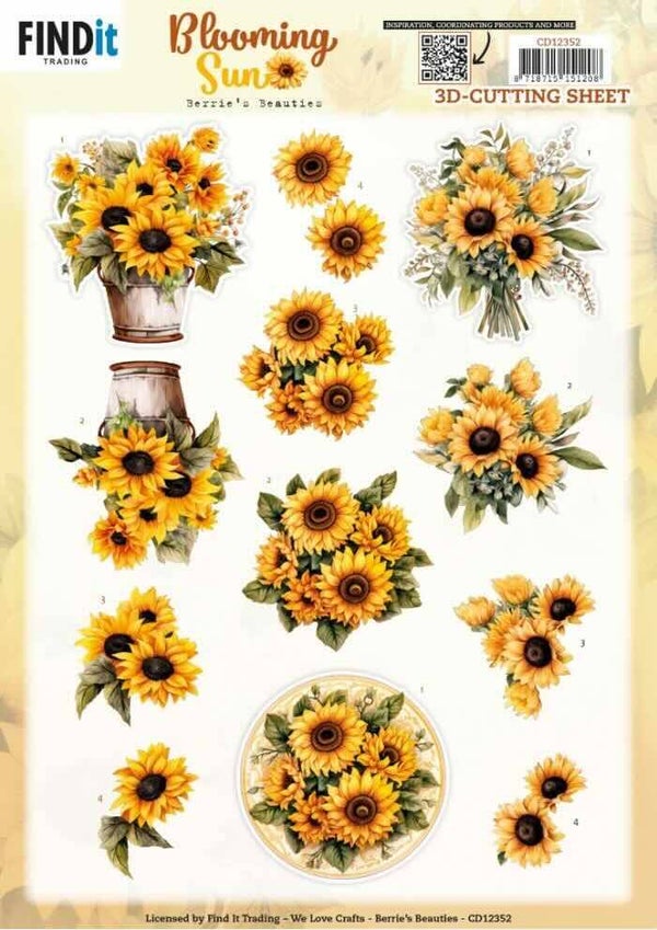 CD12352 blooming sun - golden glow