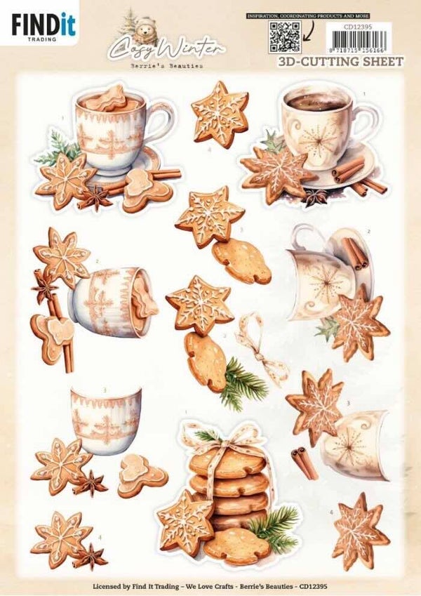 CD12395 cosy winter - cosy cookies