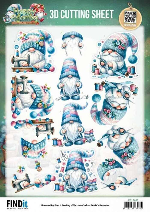 CD12480 happy gnomes - sew much love