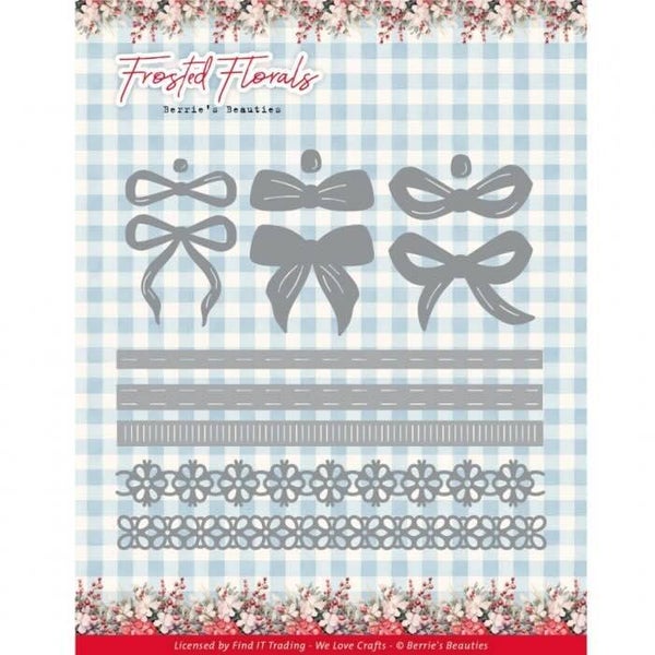 BBD10069 frosted florals - frosted bow