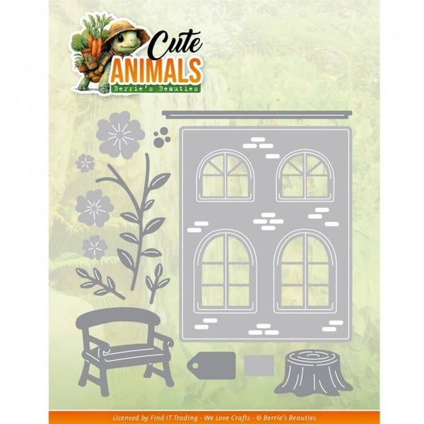 BBD10103 cute animals - house front