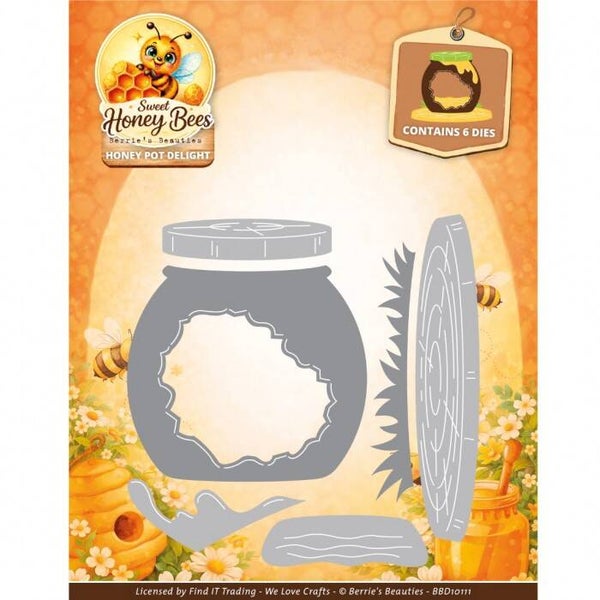 BBD10111 sweet honey bees - honey pot delight