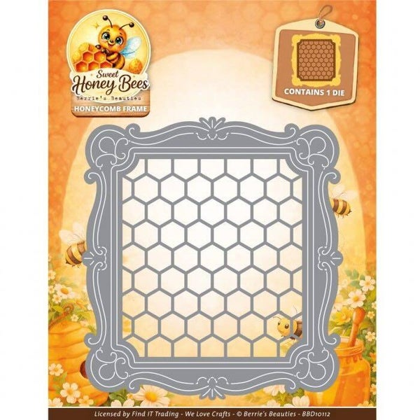 BBD10112 sweet honey bees - honeycomb frame