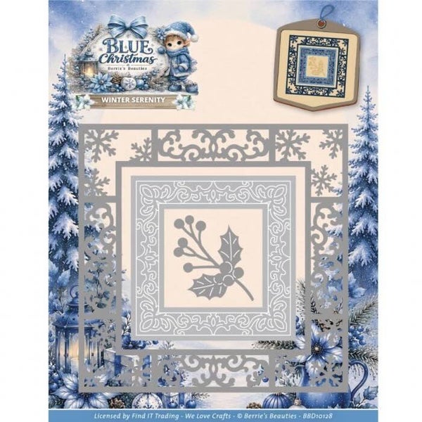 BBD10128 blue christmas - winter serenity