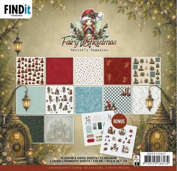 BBPP10047 paper pack 20 x 20 cm - fairy christmas