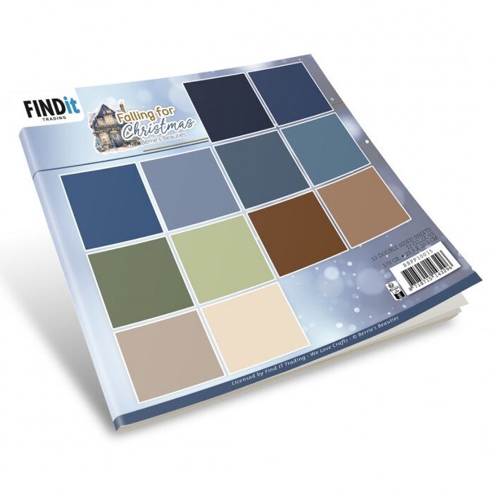 BBPP10015 paper pack 20 x 20 cm - falling for christmas solid colours