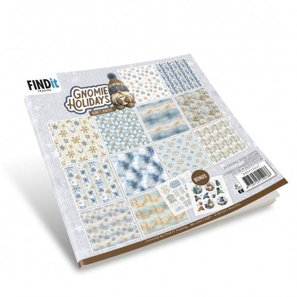 BBPP10027 paper pack 20 x 20 cm - gnomie holidays