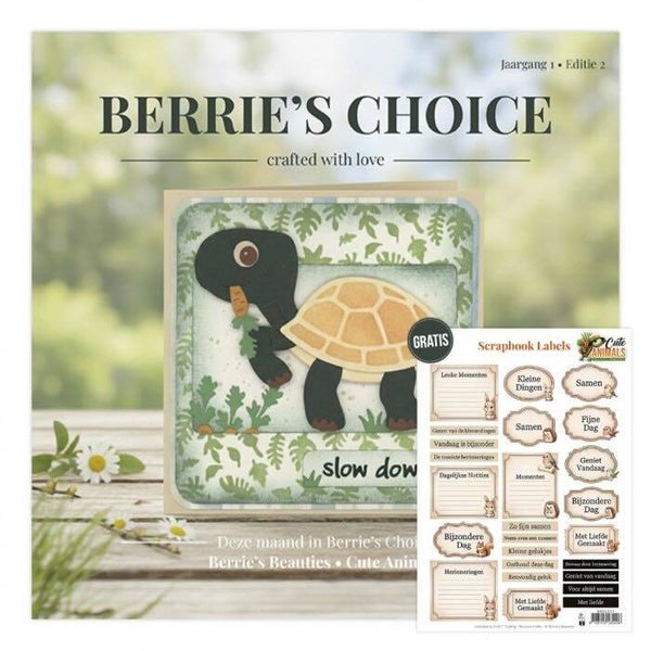 Berrie's Choice magazine nr.2 cute animals