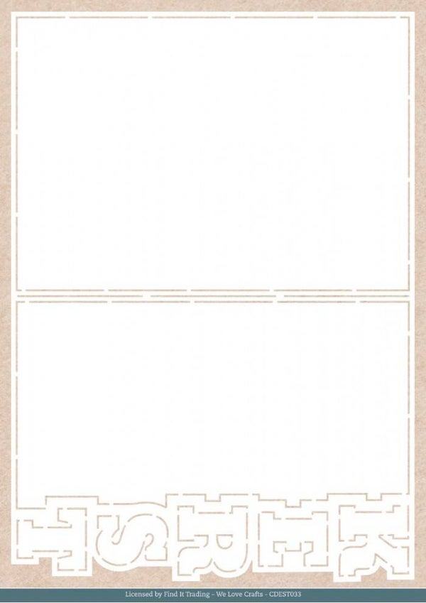 CDEST033 craft stencil - ruby christmas kerst