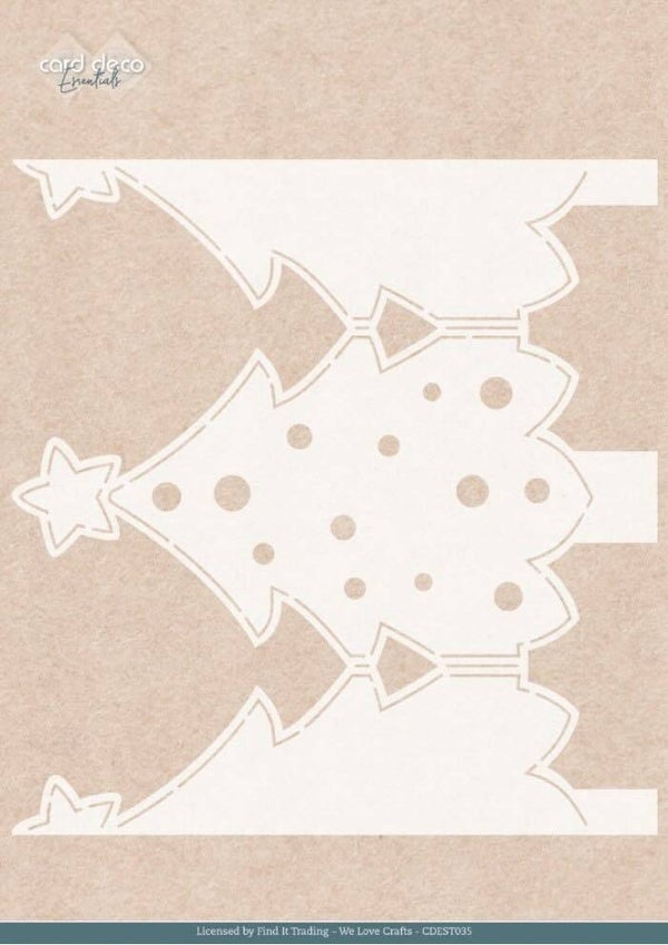 CDEST035 craft stencil - gnome for christmas tree