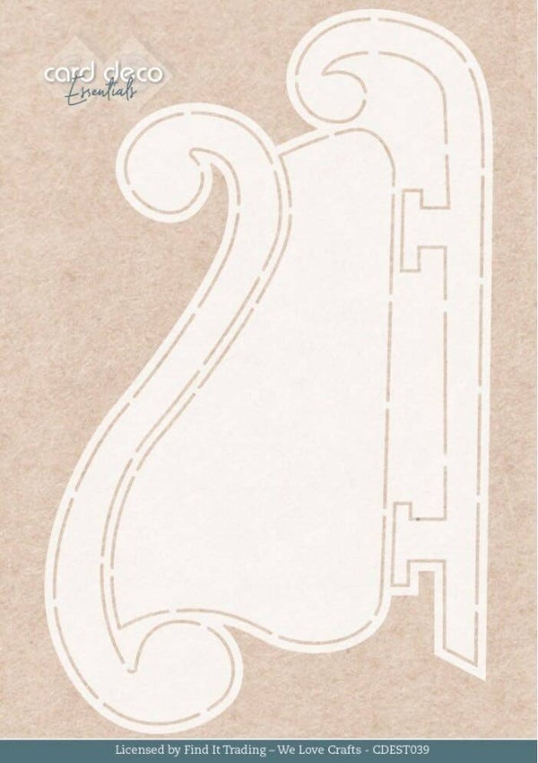 CDEST039 craft stencil - nostalgic sleigh