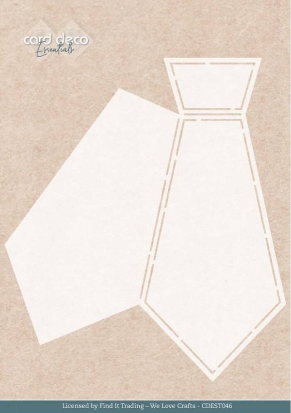 CDEST046 craft stencil - we are men tie