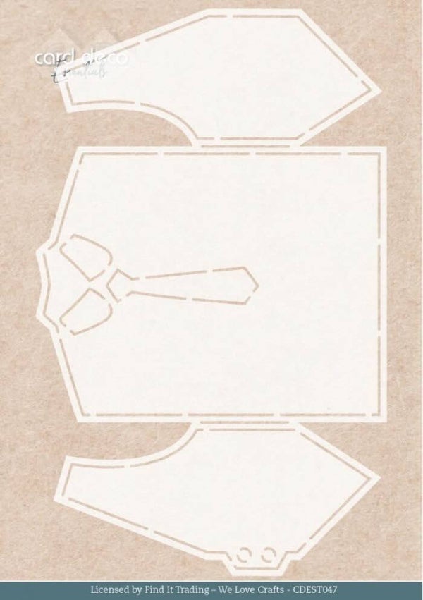 CDEST047 craft stencil - we are men suit