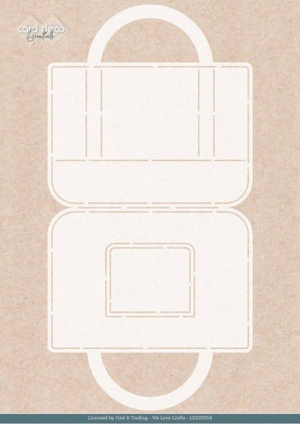 CDEST058 craft stencil - handbag