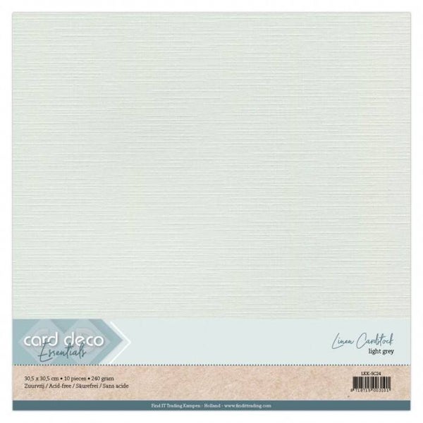 Cardstock linnenkarton lichtgrijs