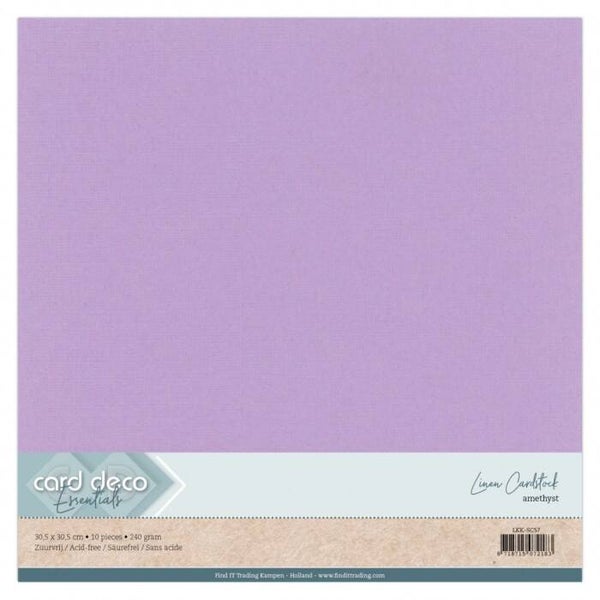 Cardstock linnenkarton amethyst